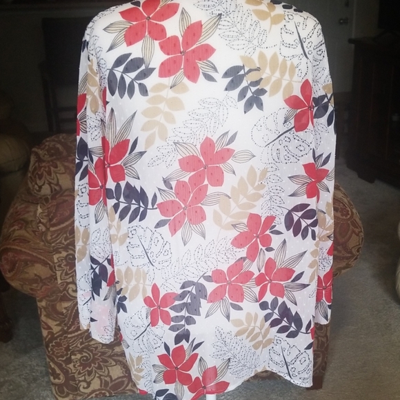 ALFRED DUNNER BUTTON DOWN BLOUSE - Picture 5 of 8